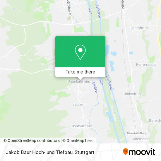 Карта Jakob Baur Hoch- und Tiefbau