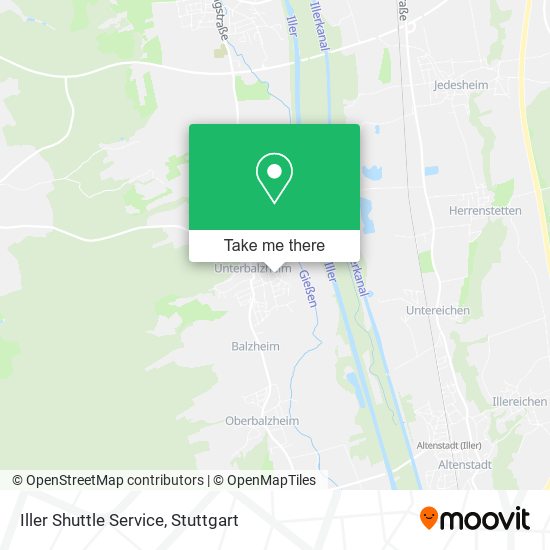 Iller Shuttle Service map