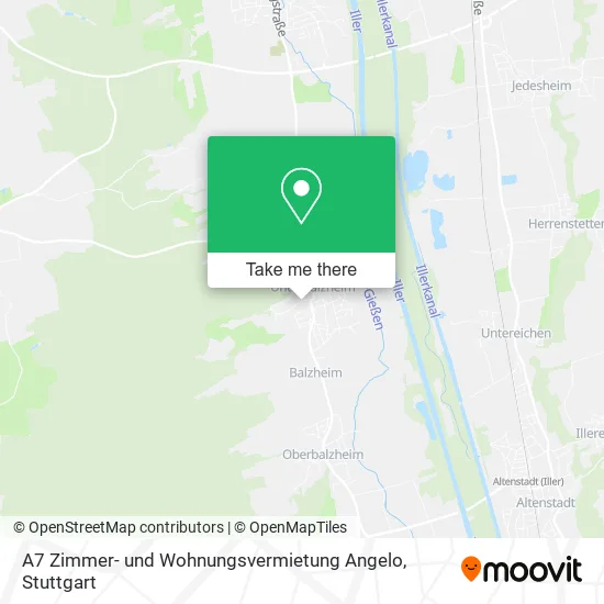 Карта A7 Zimmer- und Wohnungsvermietung Angelo