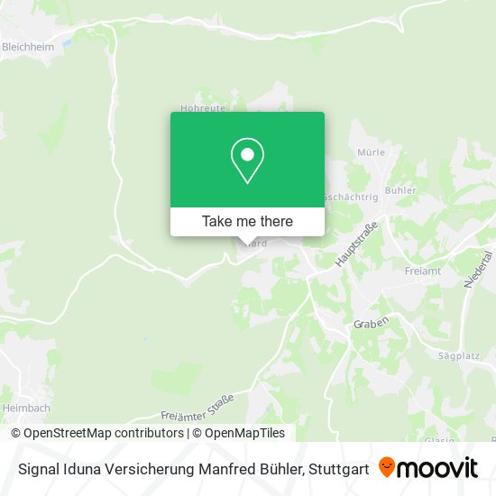 Карта Signal Iduna Versicherung Manfred Bühler