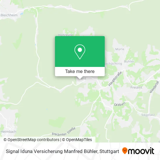 Карта Signal Iduna Versicherung Manfred Bühler