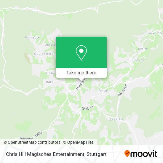 Chris Hill Magisches Entertainment map