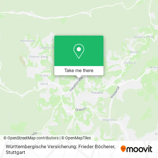 Карта Württembergische Versicherung: Frieder Böcherer