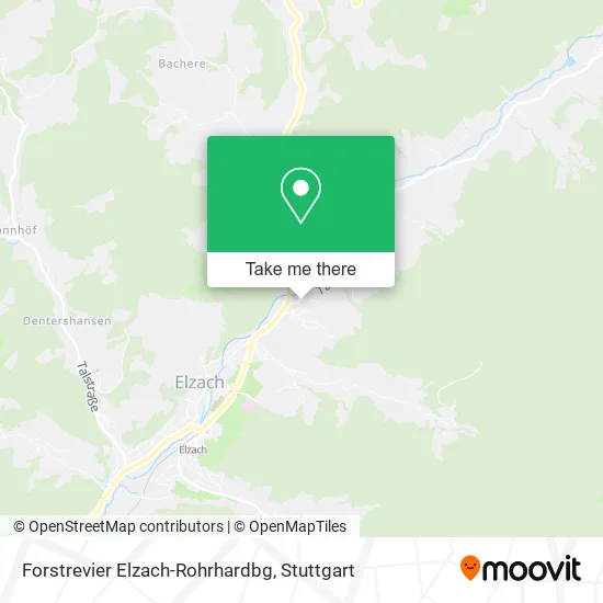 Forstrevier Elzach-Rohrhardbg map