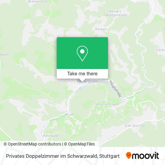 Privates Doppelzimmer im Schwarzwald map
