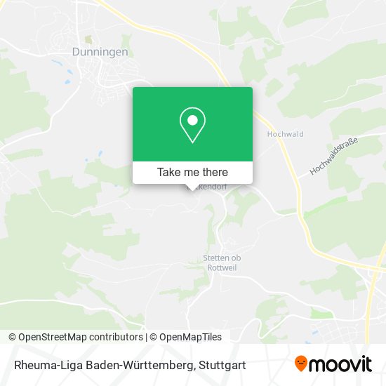 Rheuma-Liga Baden-Württemberg map