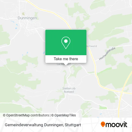 Карта Gemeindeverwaltung Dunningen