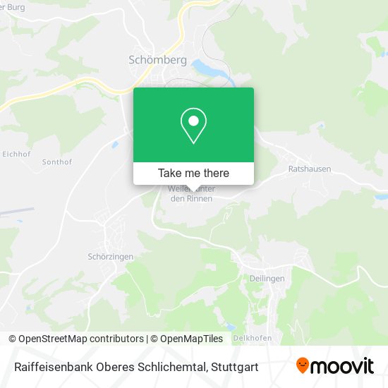 Карта Raiffeisenbank Oberes Schlichemtal