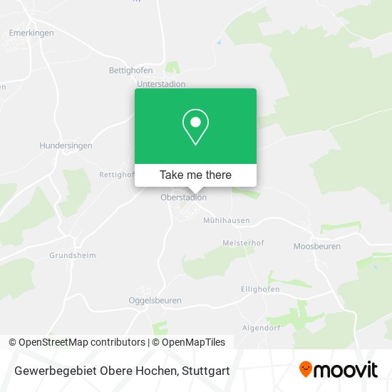 Gewerbegebiet Obere Hochen map