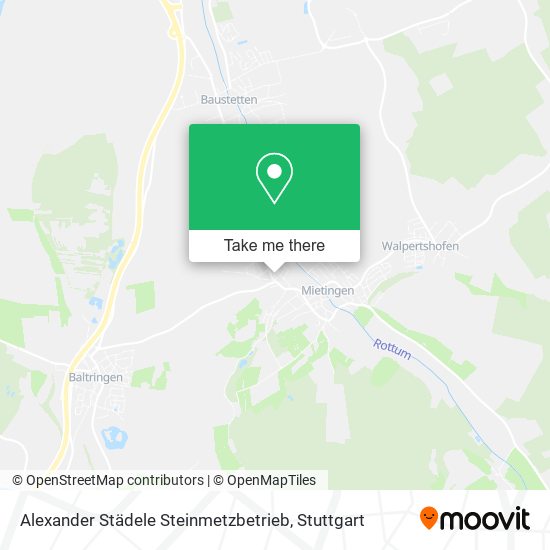 Alexander Städele Steinmetzbetrieb map