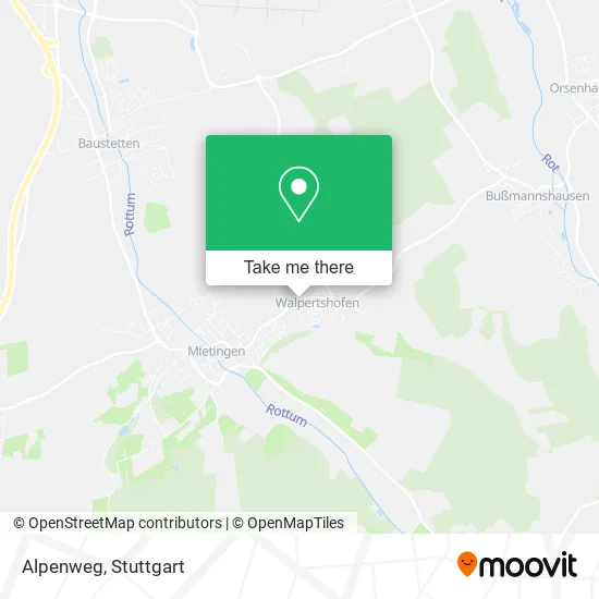 Карта Alpenweg