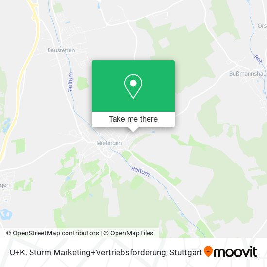 U+K. Sturm Marketing+Vertriebsförderung map