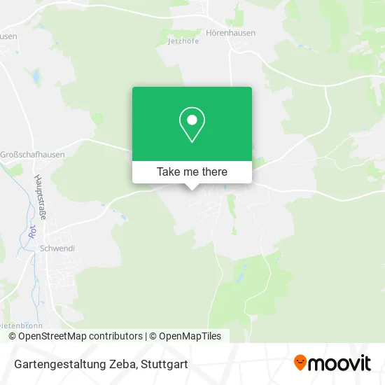 Карта Gartengestaltung Zeba