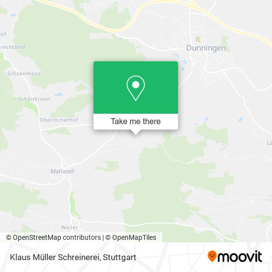 Klaus Müller Schreinerei map