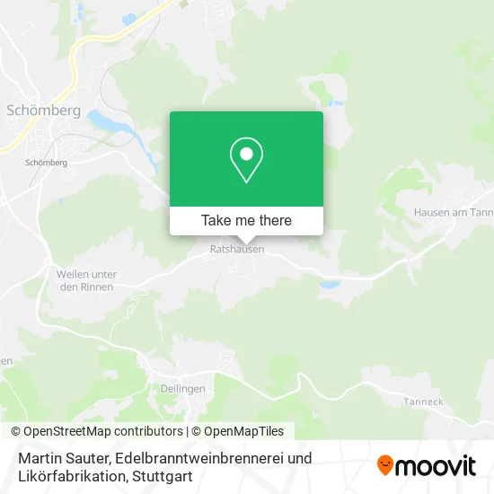 Карта Martin Sauter, Edelbranntweinbrennerei und Likörfabrikation
