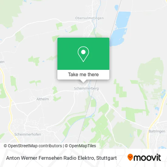 Карта Anton Werner Fernsehen Radio Elektro