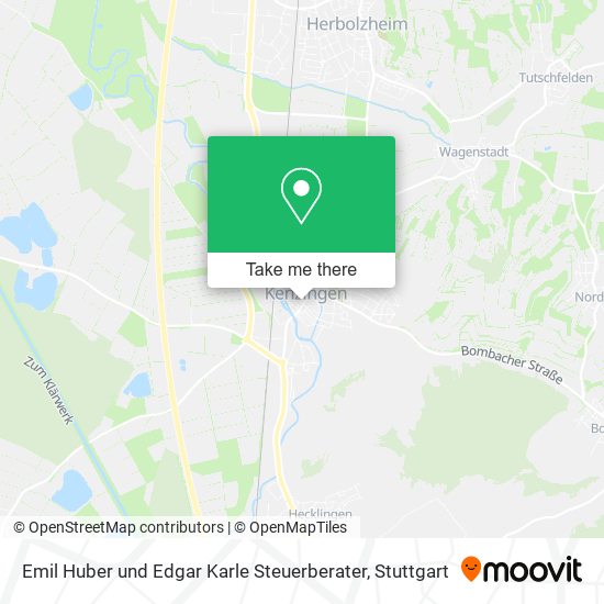 Emil Huber und Edgar Karle Steuerberater map