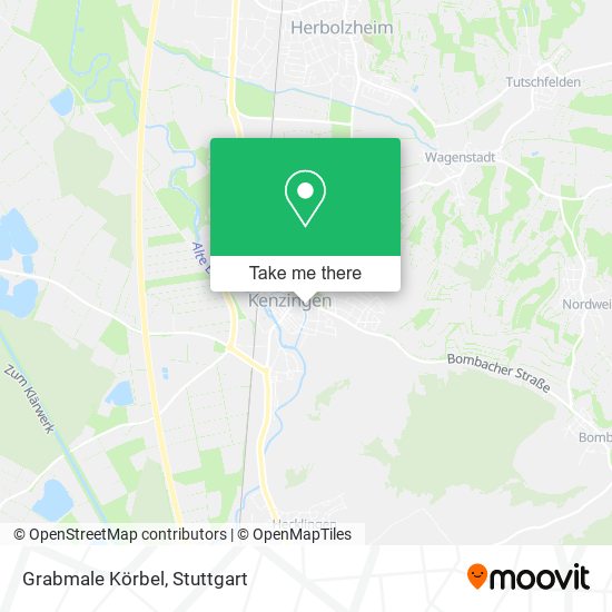 Grabmale Körbel map