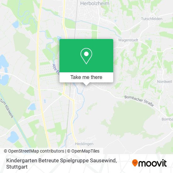 Kindergarten Betreute Spielgruppe Sausewind map