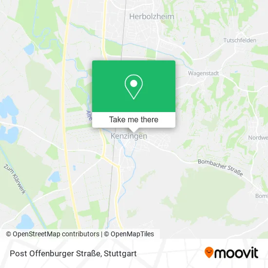 Карта Post Offenburger Straße