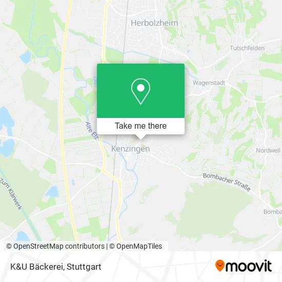 K&U Bäckerei map