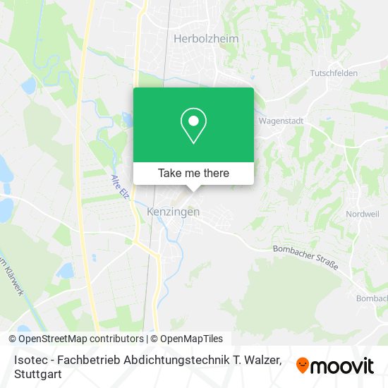 Isotec - Fachbetrieb Abdichtungstechnik T. Walzer map