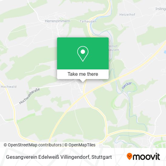 Карта Gesangverein Edelweiß Villingendorf