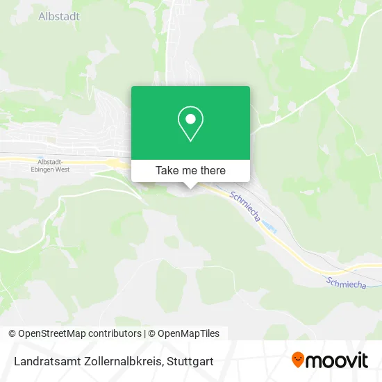 Карта Landratsamt Zollernalbkreis