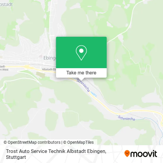 Карта Trost Auto Service Technik Albstadt Ebingen