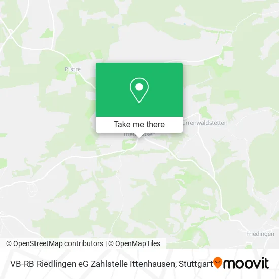 Карта VB-RB Riedlingen eG Zahlstelle Ittenhausen