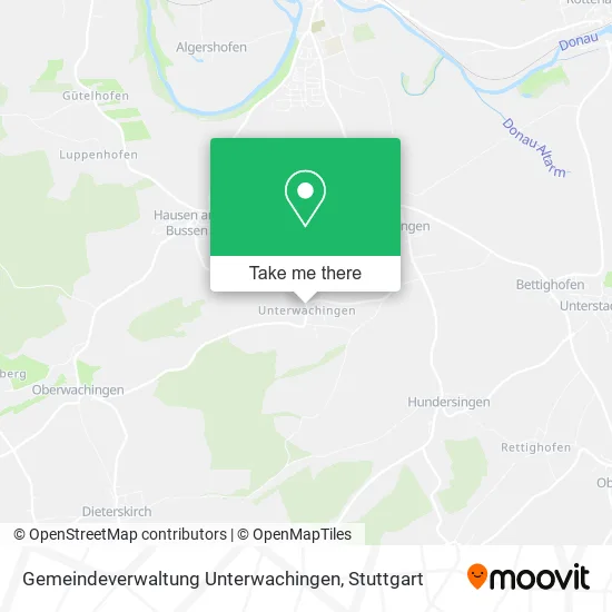 Карта Gemeindeverwaltung Unterwachingen