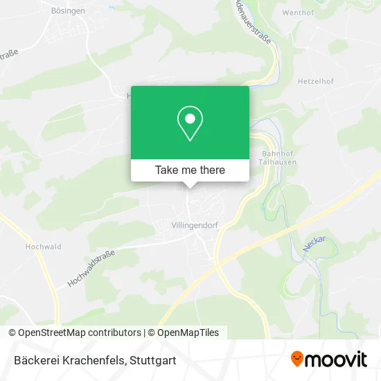 Карта Bäckerei Krachenfels