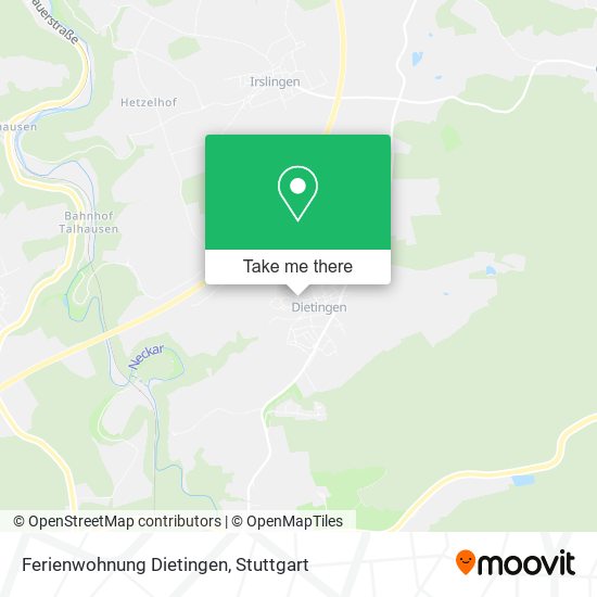 Карта Ferienwohnung Dietingen