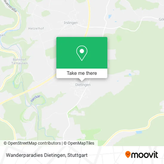 Карта Wanderparadies Dietingen