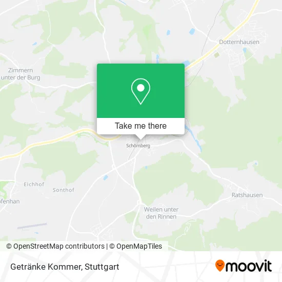 Карта Getränke Kommer