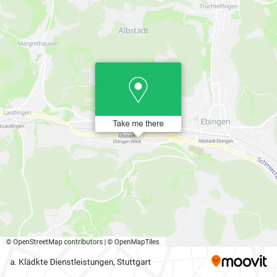 Карта a. Klädkte Dienstleistungen