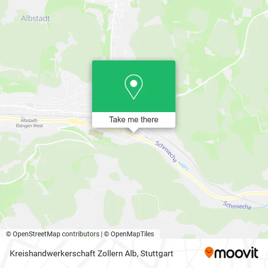 Карта Kreishandwerkerschaft Zollern Alb