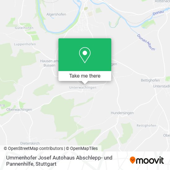 Карта Ummenhofer Josef Autohaus Abschlepp- und Pannenhilfe