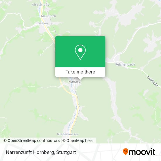 Narrenzunft Hornberg map