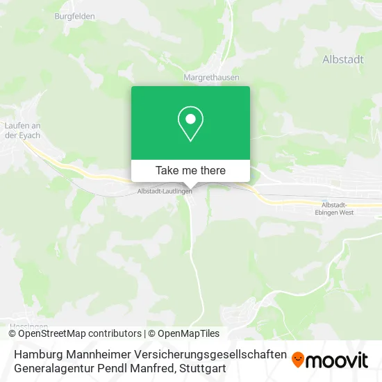 Карта Hamburg Mannheimer Versicherungsgesellschaften Generalagentur Pendl Manfred