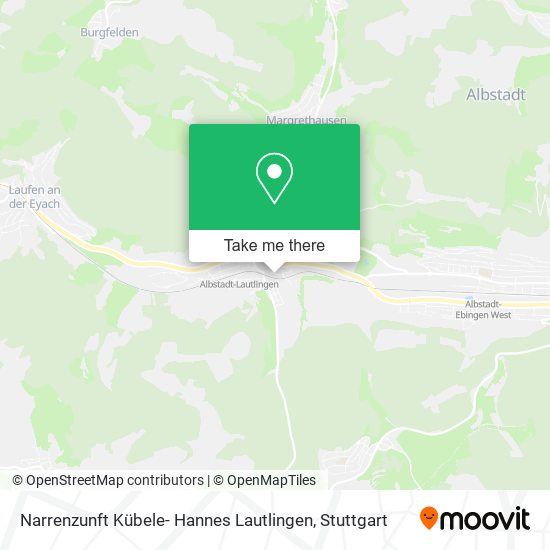 Карта Narrenzunft Kübele- Hannes Lautlingen