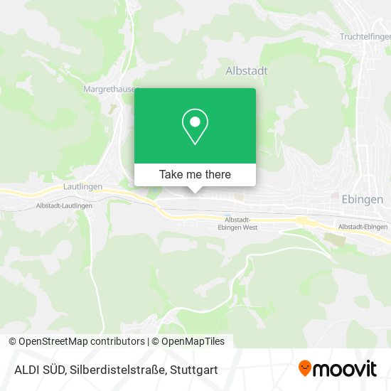 ALDI SÜD, Silberdistelstraße map