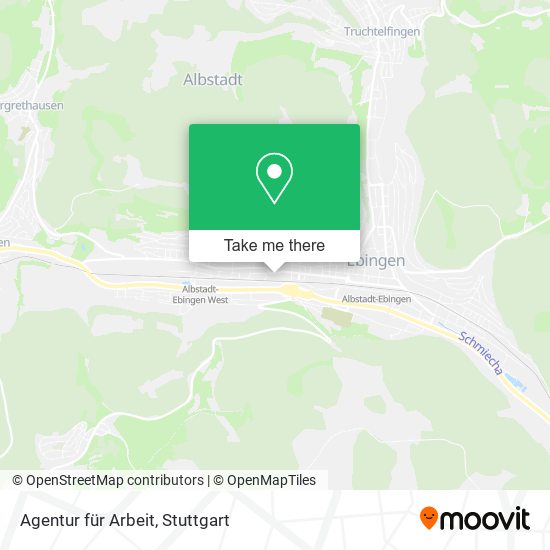 Agentur für Arbeit map