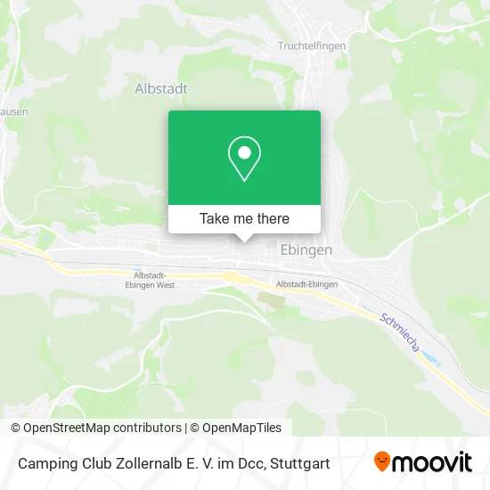 Карта Camping Club Zollernalb E. V. im Dcc