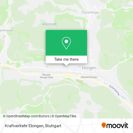 Карта Kraftverkehr Ebingen