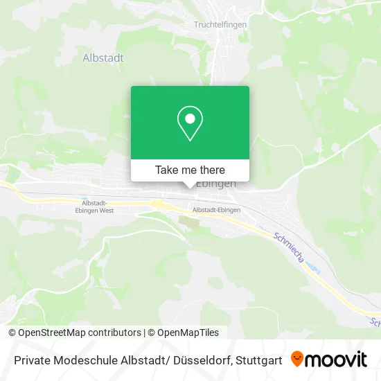 Карта Private Modeschule Albstadt/ Düsseldorf