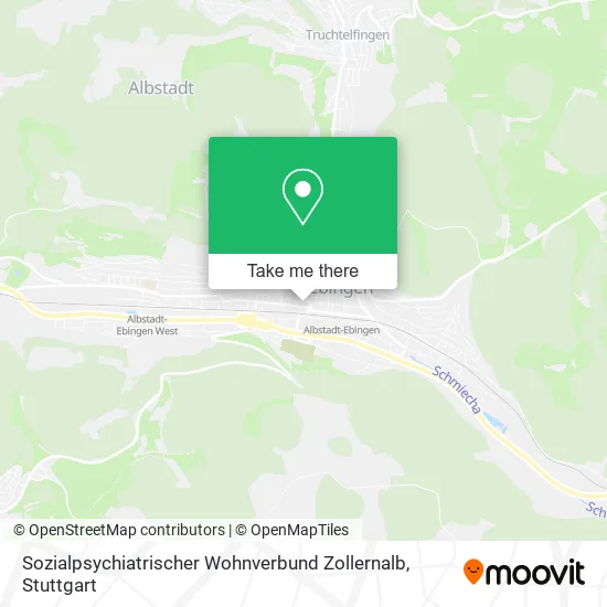 Карта Sozialpsychiatrischer Wohnverbund Zollernalb