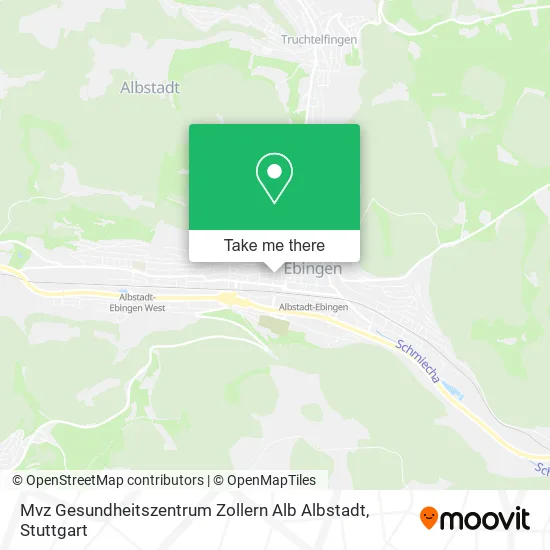 Карта Mvz Gesundheitszentrum Zollern Alb Albstadt