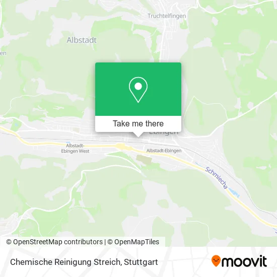 Карта Chemische Reinigung Streich