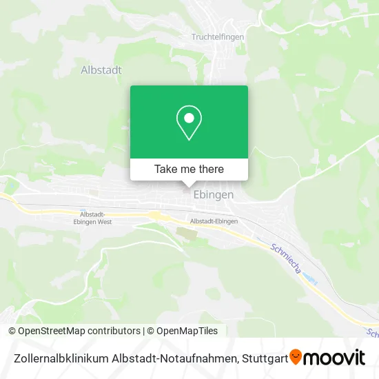 Карта Zollernalbklinikum Albstadt-Notaufnahmen